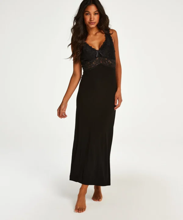 Langes Slipdress, Modal Lace 1