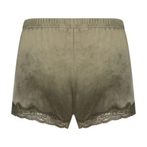 Shorts Aus Velours Mit Spitze 15