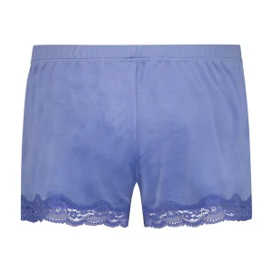 Shorts Aus Velours Mit Spitze 15