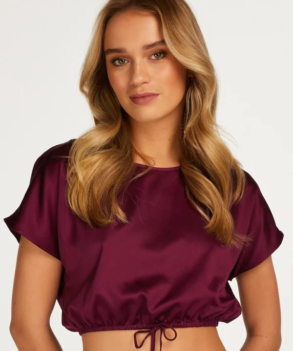 Cropped-Top Aus Satin 1