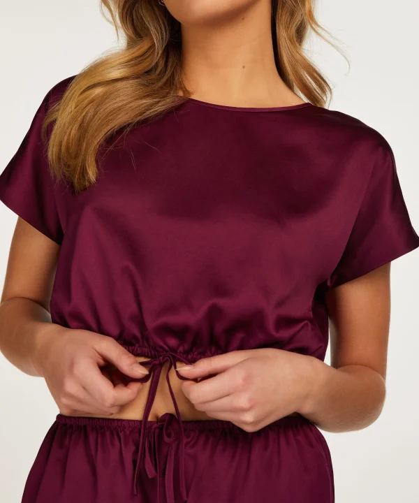 Cropped-Top Aus Satin 3