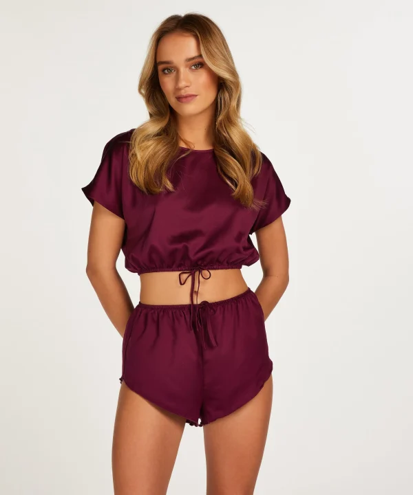 Cropped-Top Aus Satin 4