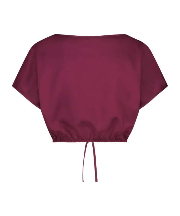 Cropped-Top Aus Satin 7