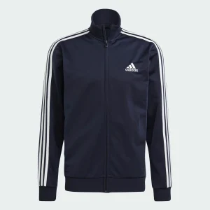 Adidas Essentials 3-stripes Trainingsanzug Herren Blau – Weiß 22