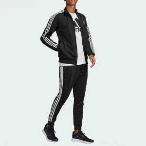 Adidas Primegreen Essentials 3-stripes Trainingsanzug Herren Schwarz – Weiß 11