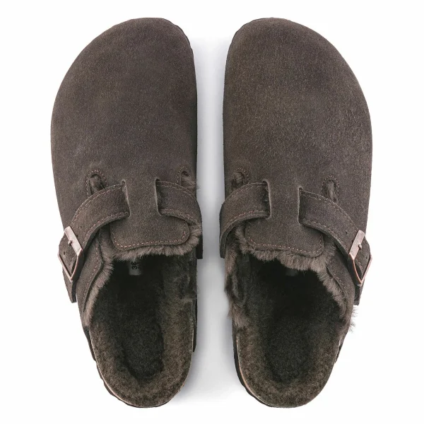 Birkenstock Boston Shearling Pantoffeln Braun 5