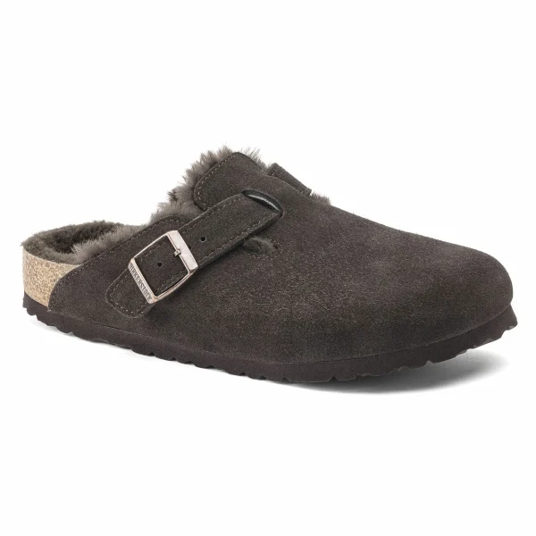 Birkenstock Boston Shearling Pantoffeln Braun 7