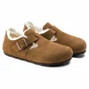 Birkenstock London Shearling Pantoffeln Braun 16