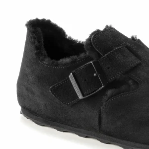 Birkenstock London Shearling Pantoffeln Schwarz 21