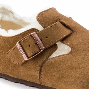 Birkenstock London Shearling Pantoffeln Braun 27