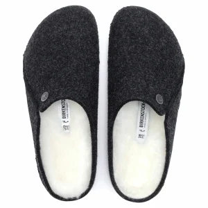 Birkenstock Zermatt Shearling Pantoffeln Anthrazit 12