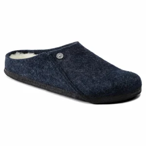 Birkenstock Zermatt Shearling Pantoffeln Dunkelblau 19