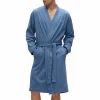 Boss Kimono BM Bademantel Herren Blau 8