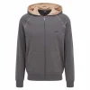 Boss Mix&Match Lounge Hooded Sweatjacke Herren Grijs – Beige 22