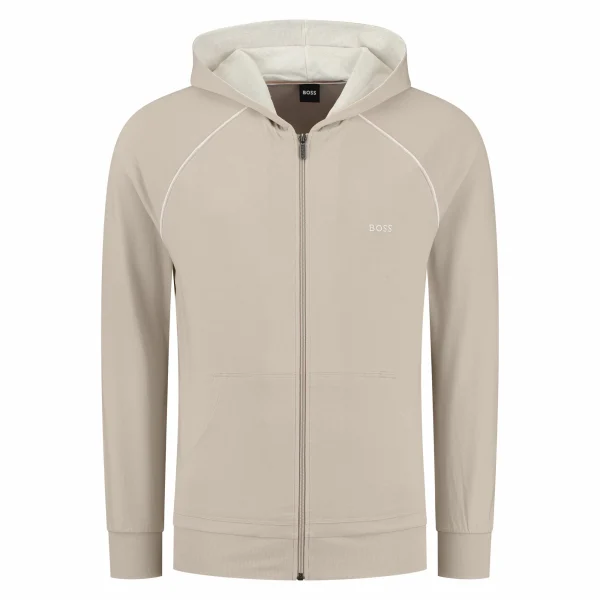 Boss Mix&Match Lounge Hooded Sweatjacke Herren Beige 1