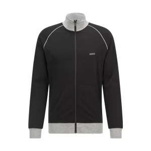 Boss Mix&Match Lounge Sweatjacke Herren Schwarz – Grau 15