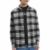 Calvin Klein Check Regular Casual Hemd Herren Schwarz – Weiß 16