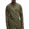 Calvin Klein L/S Sweat Shirt Herren Army Grün 19