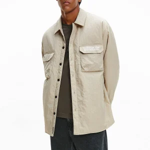 Calvin Klein Sustainable Shirtjacke Herren Beige 11