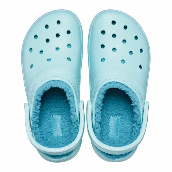 Crocs Classic Fuzz Lined Clog Senior Hellblau 4