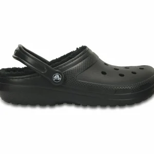 Crocs Classic Fuzz Lined Clog Schwarz 10