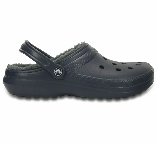 Crocs Classic Fuzz Lined Clog Marine – Grau 3