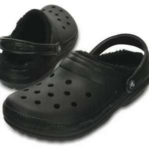 Crocs Classic Fuzz Lined Clog Schwarz 18