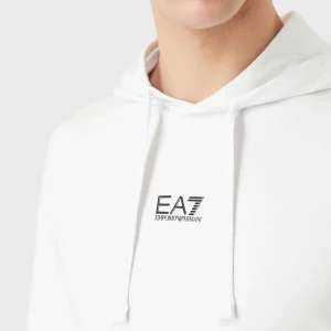 EA7 Train Core ID Hooded Trainingsanzug Herren Weiß – Schwarz 12