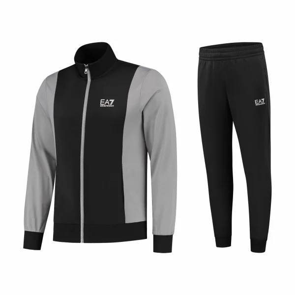 EA7 Train Core Trainingsanzug Herren Schwarz – Grau 1