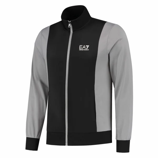 EA7 Train Core Trainingsanzug Herren Schwarz – Grau 4