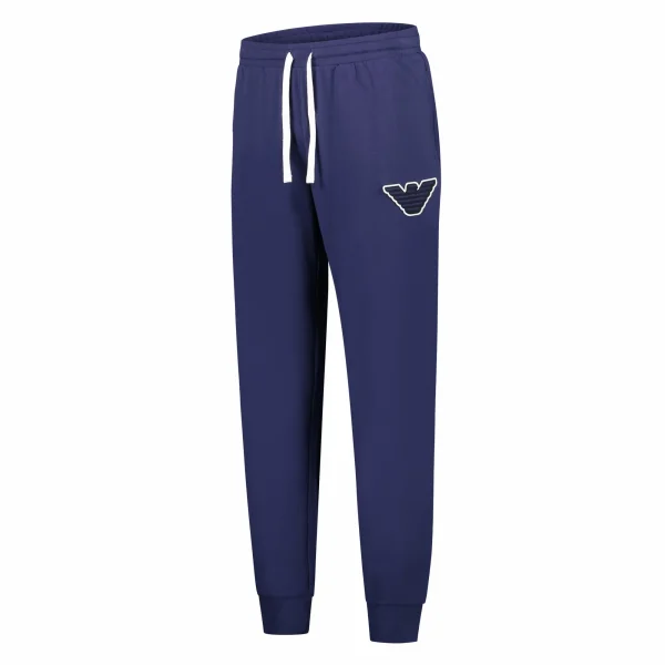 Emporio Armani Stretch French Terry Jogginghose Herren Dunkelblau 1