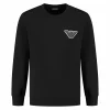 Emporio Armani Stretch French Terry Sweatshirt Herren Schwarz 19