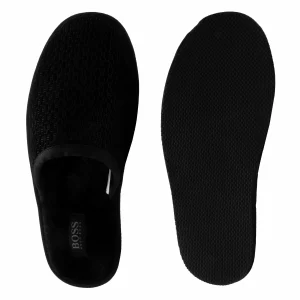 Hugo Boss Home Slipper Pantoffeln Herren Schwarz 12