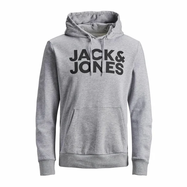 Jack & Jones Essentials Corp Logo Hood Sweat Jogginganzug Herren Hellgrau 3