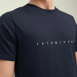 Jack & Jones Font Tee Set Herren Dunkelblau 16