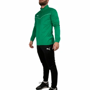 Puma Teamrise Trainingsanzug Herren Grün – Schwarz 14