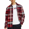 Tommy Hilfiger Shadow Check Casual Hemd Herren Rot – Marine – Weiß 10