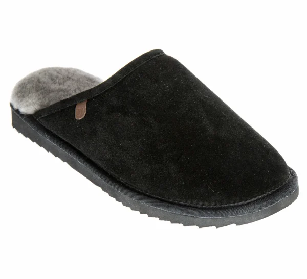 Warmbat Classic Slipper Schwarz – Grau 1